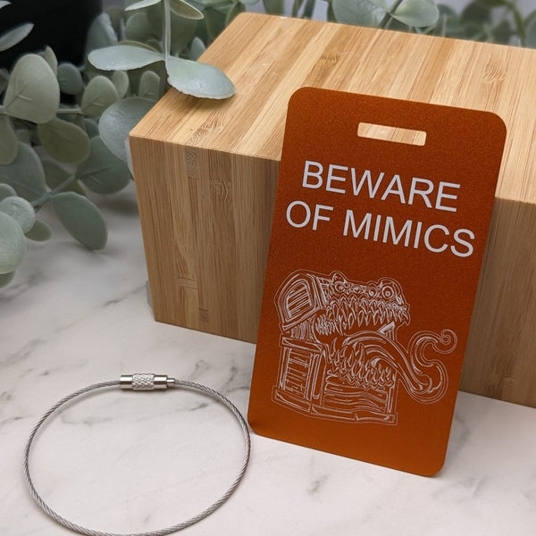 Beware of Mimics Custom Luggage Tag - The Adorable Alchemist