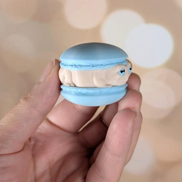 Macaron Frog Blind Box Figurine – Mystery Pastel Frog Toy, Cute Desk Companion, Funny Gift, Kawaii Frog Collectible, 3D Printed Frog Decor