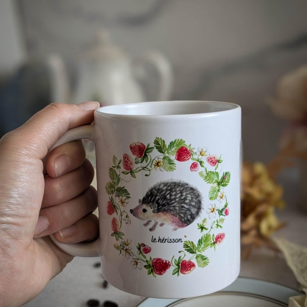 Cottagecore Hedgehog Mug - The Adorable Alchemist