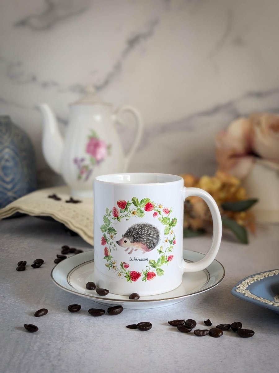 Cottagecore Hedgehog Mug - The Adorable Alchemist