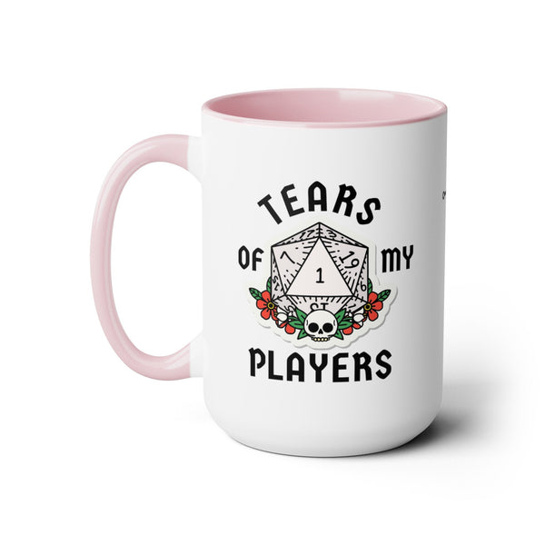 Dungeons and Dragons Mug Tears of My Players DnD Dungeon Master Gift Nerdy Geek Present 15oz Large Coffee Tea Mug