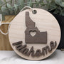 Idaho Christmas Ornament Idahome Christmas gift Wooden Laser Engraved State