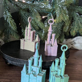 Fairy Tale Castle Ornament - Storybook Castle Christmas Tree Ornament Great Stocking Stuffer! Princess Castle Ornament Christmas Decoration