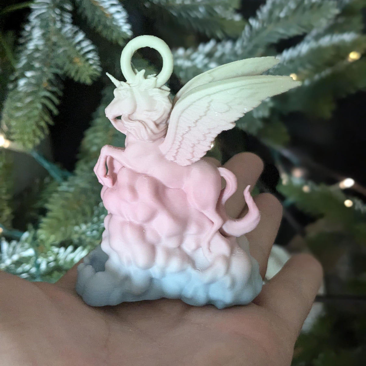 Unicorn Ornament - Unicorn Christmas Tree Ornament Alicorn Unicorn with Wings Great Stocking Stuffer! Princess Ornament Christmas Decoration