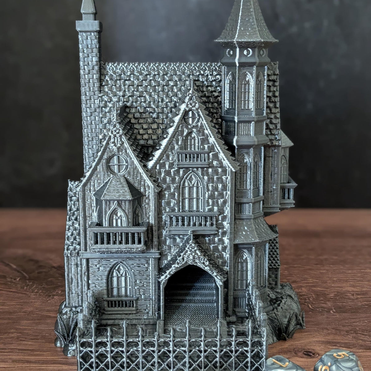 DnD Haunted House Dice Tower Dungeons and Dragons Dice Tower Haunted Mansion D&D games Dungeon Master Gift Halloween DnD