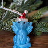 Dragon Ornament - Santa Dragon Christmas Tree Ornament Great Stocking Stuffer! Fantasy Ornament Christmas Decoration Dungeons and Dragons