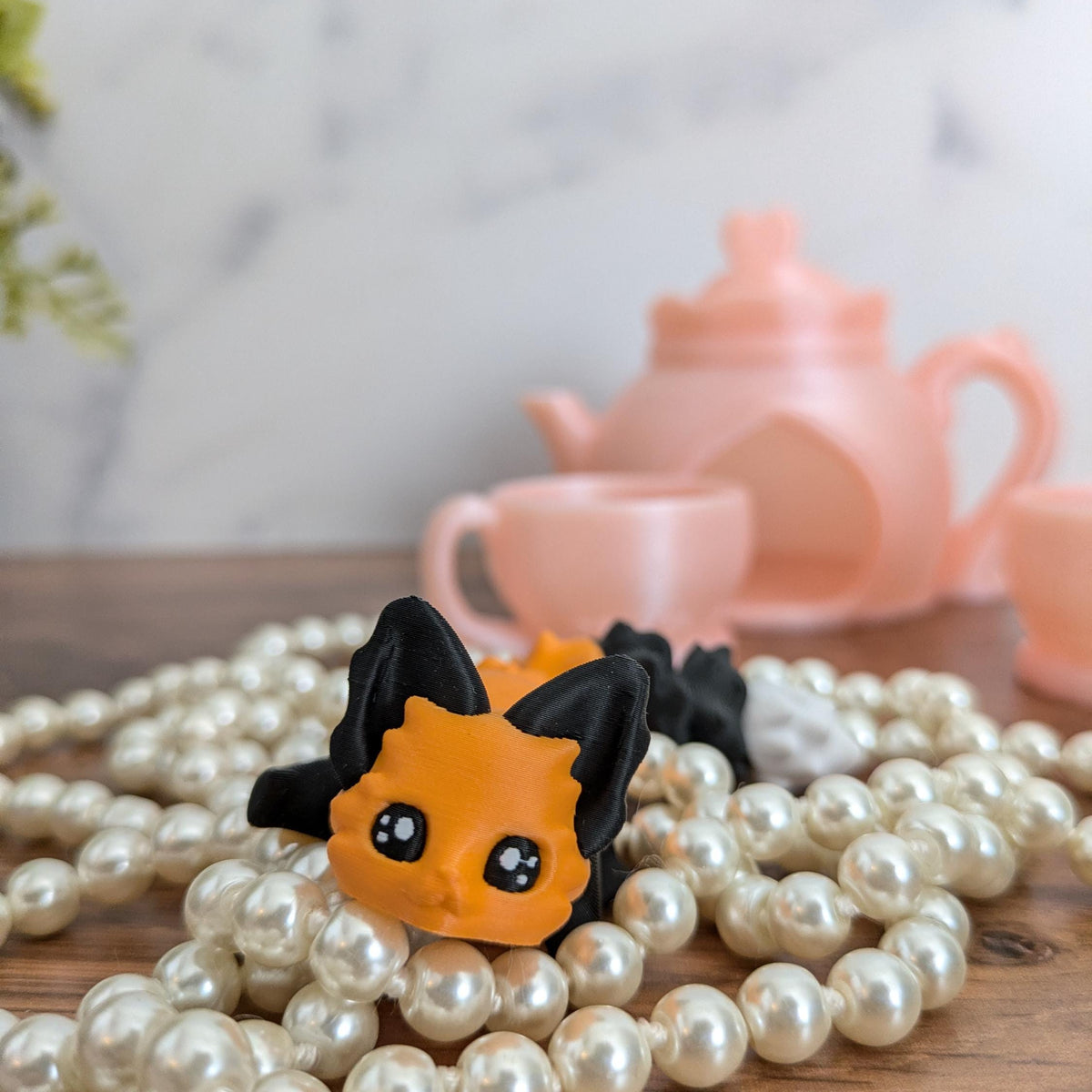 CUSTOMIZABLE Fox Desk Buddy Articulated Fox Figurine Desk Toy - Orange Fox Desk Decoration for Home or Office Coworker Gift! Fidget Toy Fox