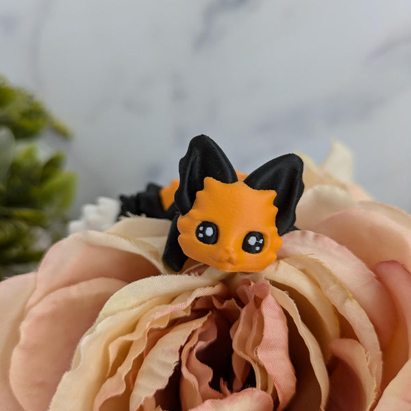 CUSTOMIZABLE Fox Desk Buddy Articulated Fox Figurine Desk Toy - Orange Fox Desk Decoration for Home or Office Coworker Gift! Fidget Toy Fox