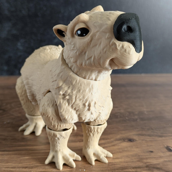 CUSTOMIZABLE Flexi Capybara Desk Buddy Articulated Capybara Figurine Desk Toy