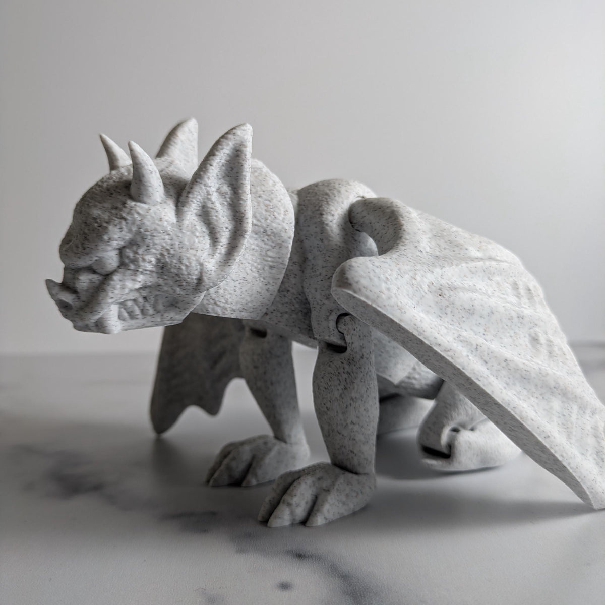 CUSTOMIZABLE Flexi Gargoyle Desk Buddy Articulated Gargoyle Figurine Desk Toy Gothic Gift Gothic Decoration Goth Aesthetic