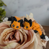 CUSTOMIZABLE Fox Desk Buddy Articulated Fox Figurine Desk Toy - Orange Fox Desk Decoration for Home or Office Coworker Gift! Fidget Toy Fox