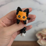 CUSTOMIZABLE Fox Desk Buddy Articulated Fox Figurine Desk Toy - Orange Fox Desk Decoration for Home or Office Coworker Gift! Fidget Toy Fox