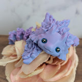 CUSTOMIZED Dragon! Articulated Dragon Axolotl Dragon Large Desk Dragon Choose Your Colors! Hand Painted Eyes!