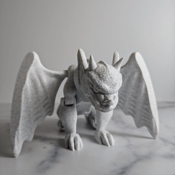 CUSTOMIZABLE Flexi Gargoyle Desk Buddy Articulated Gargoyle Figurine Desk Toy Gothic Gift Gothic Decoration Goth Aesthetic