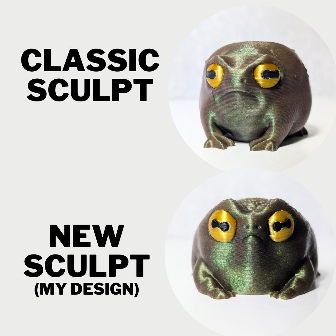 Judgmental Frog Desk Buddy Rain Frog Figurine Desk Toy Green Grumpy Frog Desk Decoration for Home or Office Coworker Gift! Toad Figurine