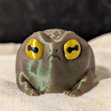 Judgmental Frog Desk Buddy Rain Frog Figurine Desk Toy Green Grumpy Frog Desk Decoration for Home or Office Coworker Gift! Toad Figurine