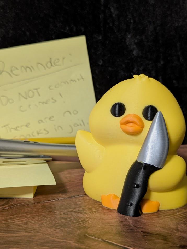 Stabby Duck Desk Buddy