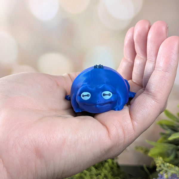 Blueberry Frog Figurine – Whimsical Desk Pet, Weird Frog Gift