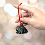 Judgmental Frog Ornament: Grumpy Toad Christmas Tree Decor - Funny Animal Sculpture
