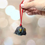 Judgmental Frog Ornament: Grumpy Toad Christmas Tree Decor - Funny Animal Sculpture